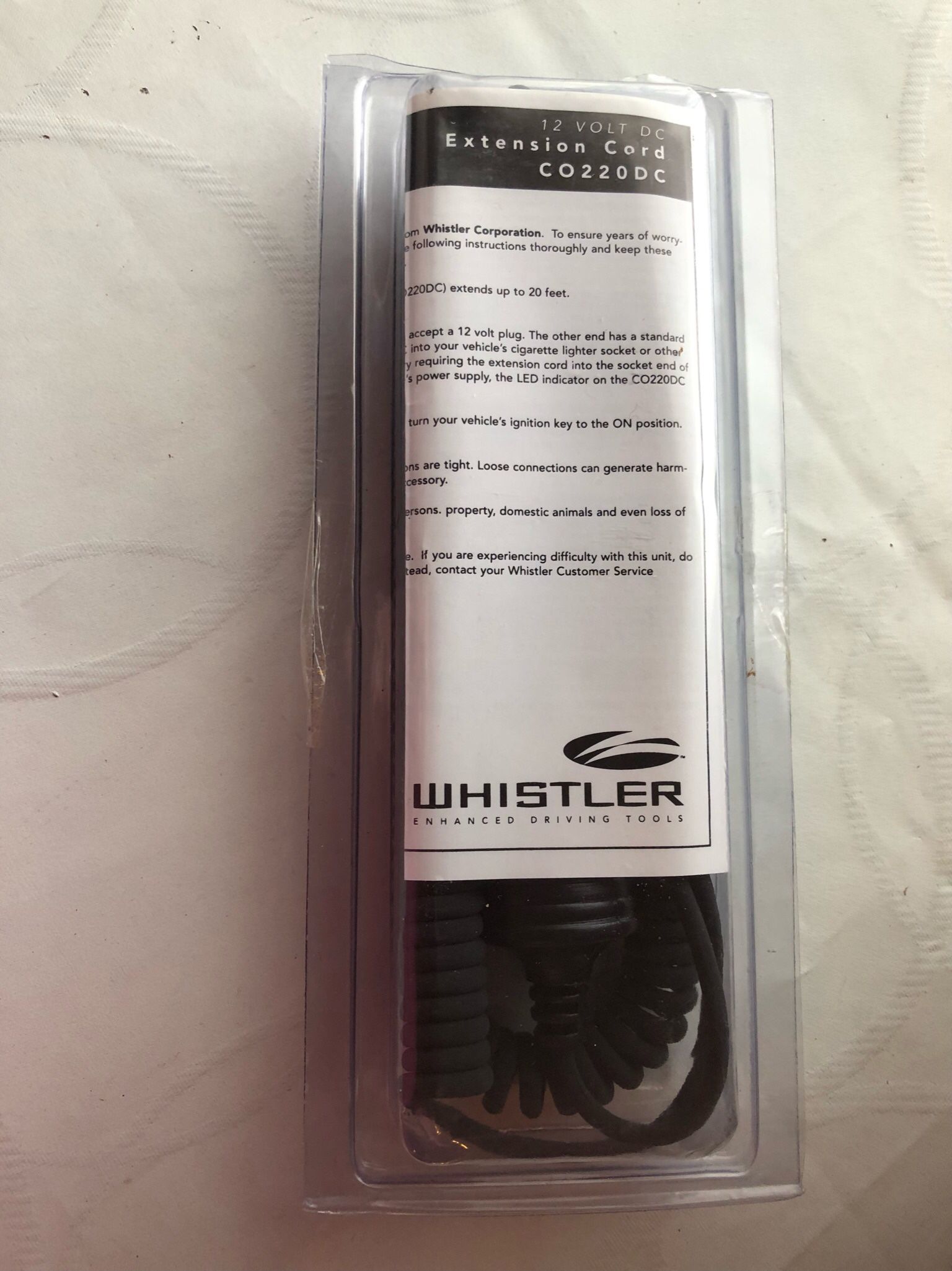 Whistler Auto Extension Cord