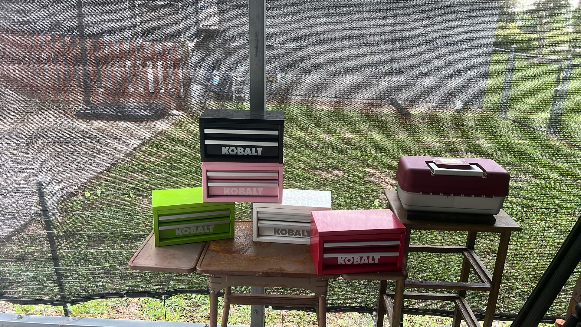 kobalt mini tool boxes multi colors selling individually $20 each