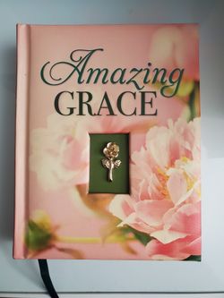 “Amazing Grace” Decorative Book – Floral & Inspirational Design