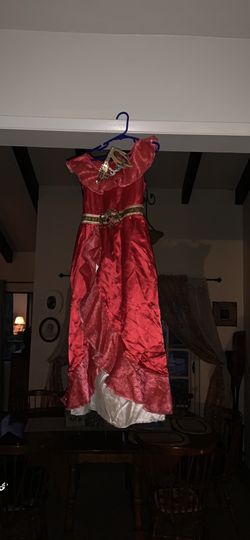 Disney Elena of Avalor girls costume with crown size 6