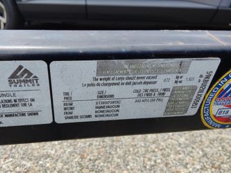 Summit 12'x6' trailer for sale in good condition $1800.00 firm.