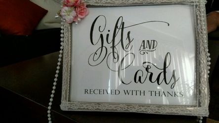 Gift card frame 8x 10