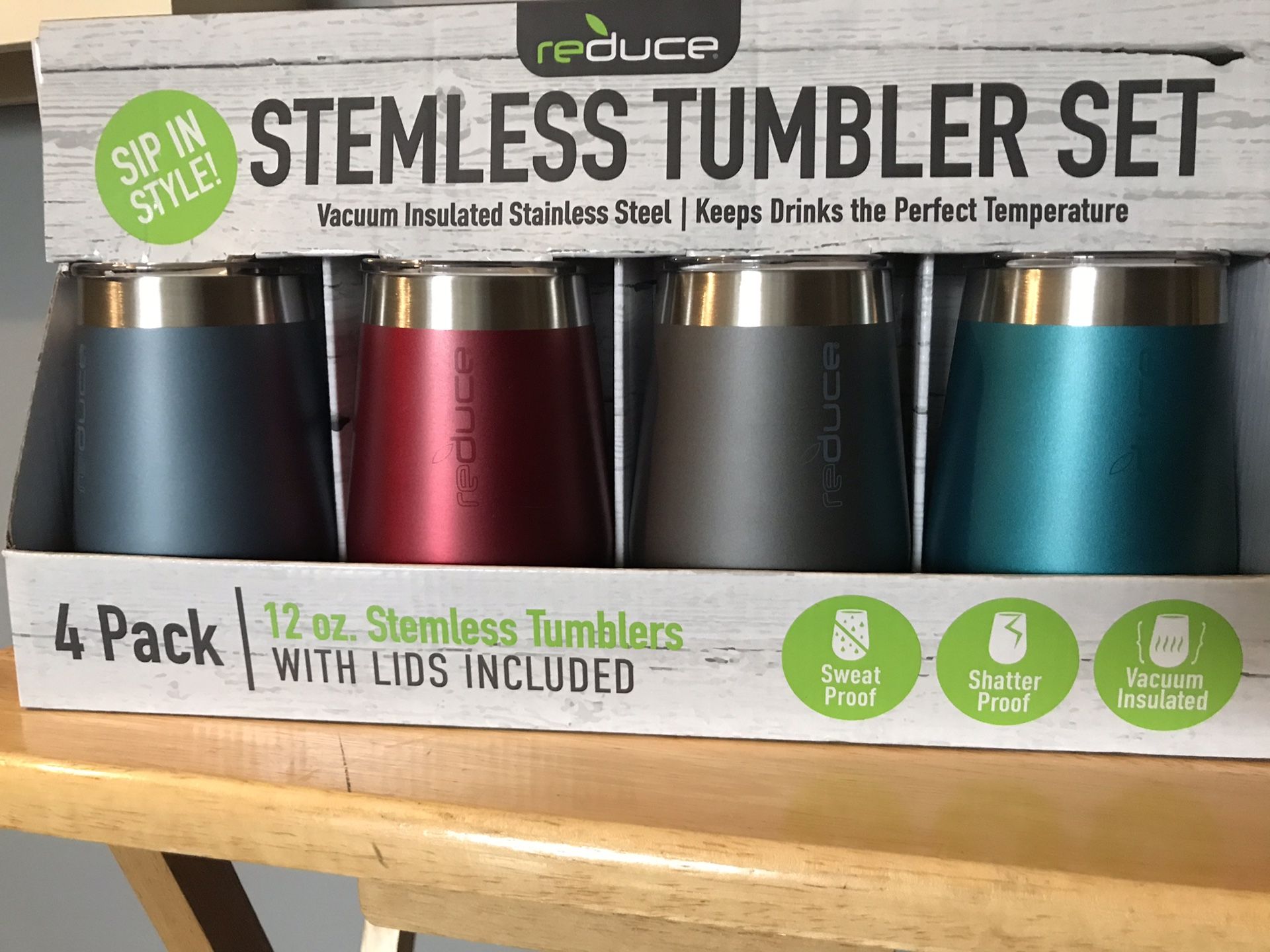 Reduce Stemless Tumbler Set of 4