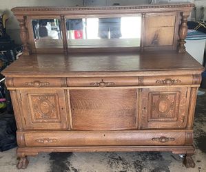 Antique Buffet Table 