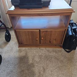 Wooden Cabinet With Shelves