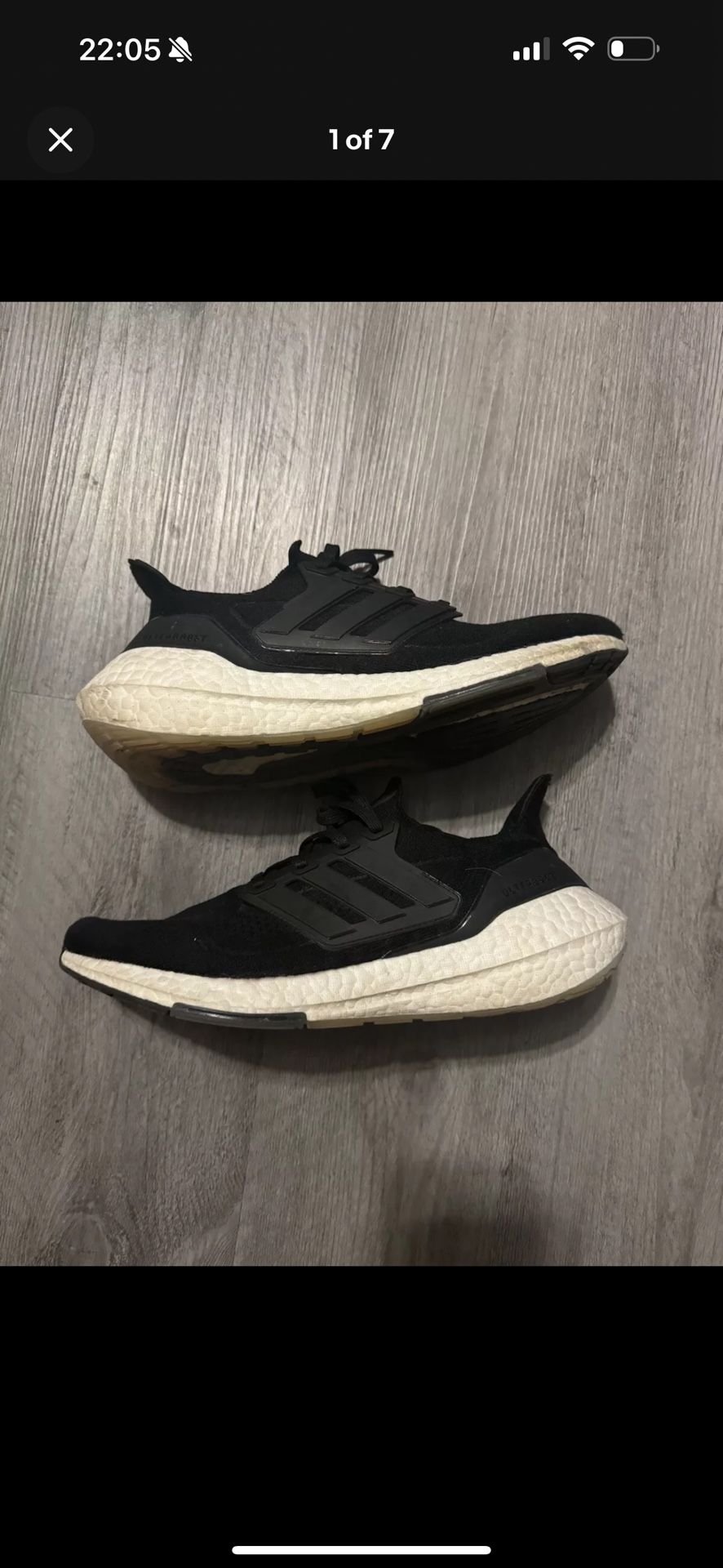 Adidas Ultraboost 21 White Core Black