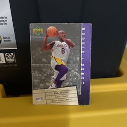Kobe Bryant card. Tarjeta De Koby Bryant
