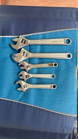 Lot of 5 Crescent Adjustable Wrenchs 6” x3 Stanley, , 10” x 2 Crescent