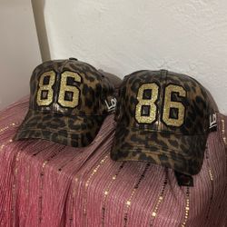 Hats Women-Men Unisex Non-binary Leopard 