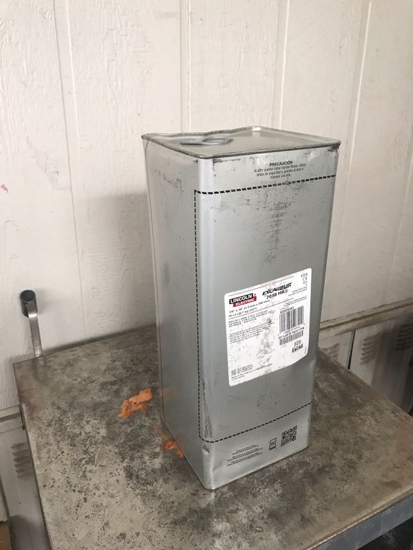 Lincoln Electric Excalibur welding rods. 1/8” 7018, 50 lbs unopened can. for Sale in Fresno, CA
