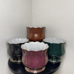Chinese Lotus Vases-Hand Painted Asian Vases($15 each )