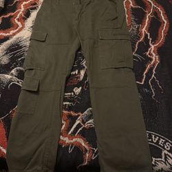 Green YLA Cargo Pants 