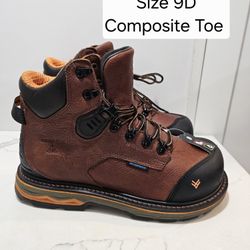 Hawx Composite Safety Toe Work Boots Size 9D