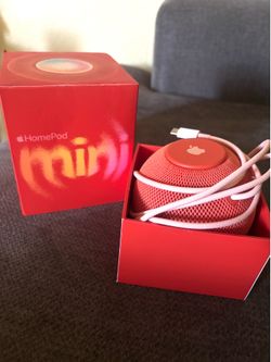 Orange Apple HomePod mini