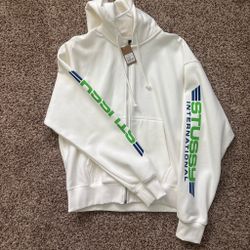 Stussy international white zip up (Large)