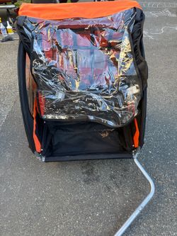 Double Bike Trailer with Rain Cover
