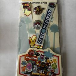 Pokemon World Championships 2025 Anaheim  Pikachu Lanyard & Pin Set