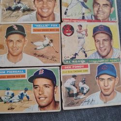 SMALL LOT OF 1955 & 1956 TOPPS BASEBALL CARDS