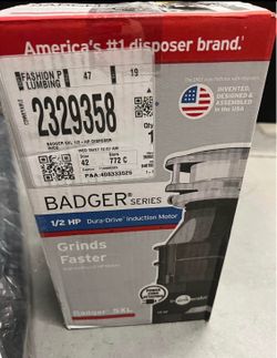 InSinkErator Badger 5XL Continuous feed 1/2 HP Septic Safe Corded Garbage Disposal
