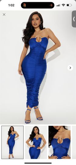 Fashionnova Medusa Ruched Midi Size XS