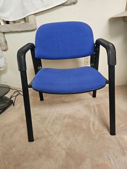 Blue Metal Chair