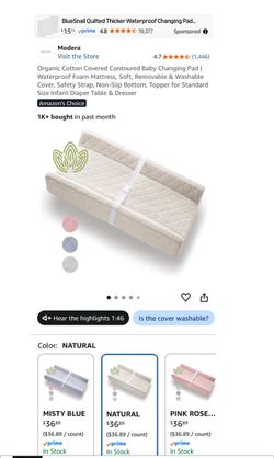 Modera Organic Cotton Baby Changing Pad – New in Box