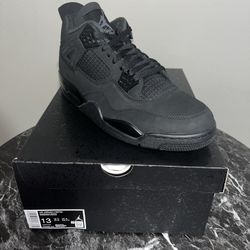 Jordan Retro 4 Black Cat Size 13