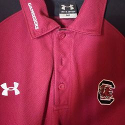 Medium Under Armour Gamecock Polo Shirt