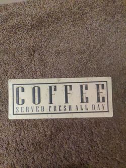 offee plaque