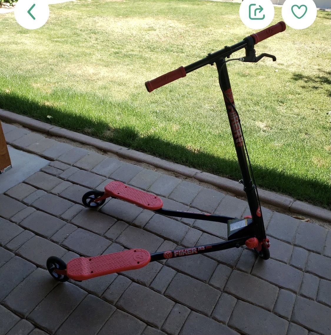 Yvolution Y Fliker Air A3 Drifting Scooter Foldable Swing Wiggle Scooter Self-Propelled Push