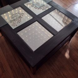Coffee Table With LED  Infinity Mirrors!
