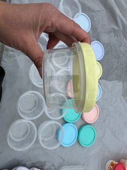 Small plastic containers
