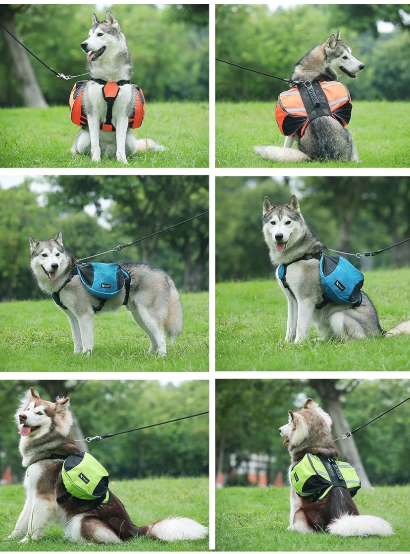 Dog Saddle Bags Backpack for hiking
