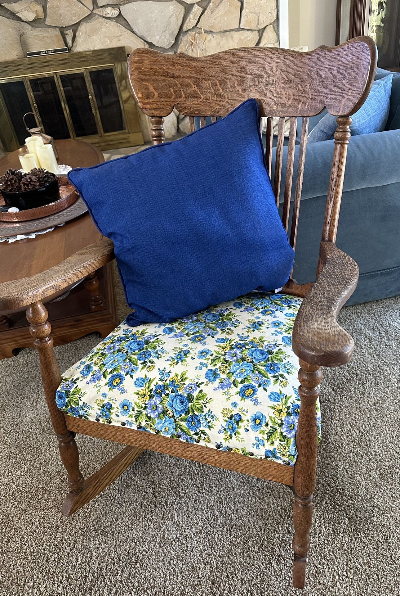 Tiger Oak Rocking Chair