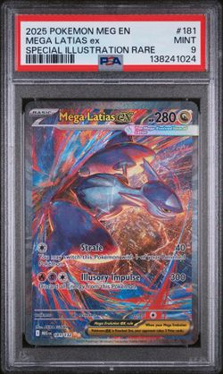 PSA 9 Mega Latias ex Special Illustration Rare #181