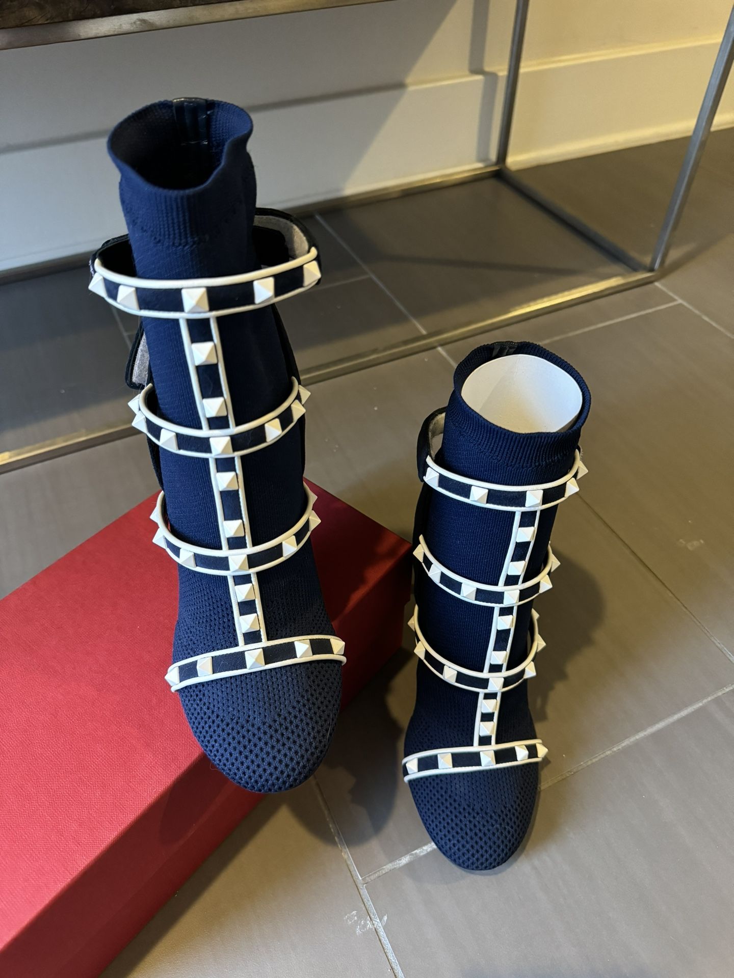 Valentino Rockstud Sock Boots