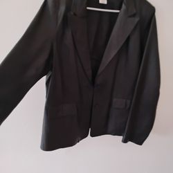 Women Leather Jacket Size 16 