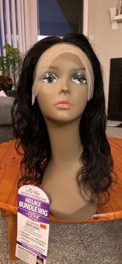 100%Human hair wig Ali Wigs HD Lace Bundle Wig 13x4 Body Wave