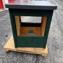 202 DJ Audio Rack Cabinet Booth Stand Green Carpet 19” Rack