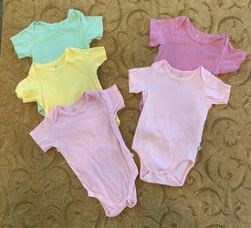 Honest Organic Cotton Girls Onesies 24 Months $15