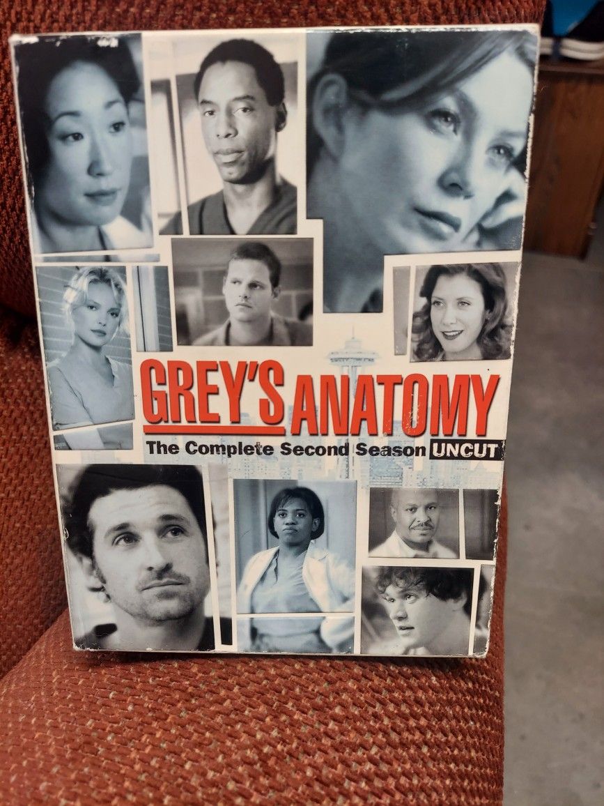 Uncut 2nd Seson Grays Anatomy 6 Disc Set