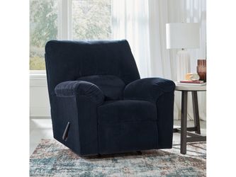 SimpleJoy Navy Rocker Recliner