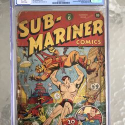 Sub-Mariner #6 (1942) CGC.5 Or 0.5 — Alex Schomburg Japanese WWII Cover