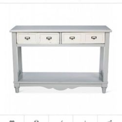 Westville Distressed Console Table Dove Gray - Beekman 1802 FarmHouse