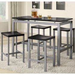5 Piece Contemporary Counter Height Dining Set (NO CREDIT CHECK)