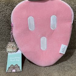 Pusheen Box Spring 2023 Strawberry Pink Plush Bag Pouch NEW w Tags