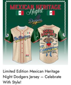 Dodgers Mexican jersey