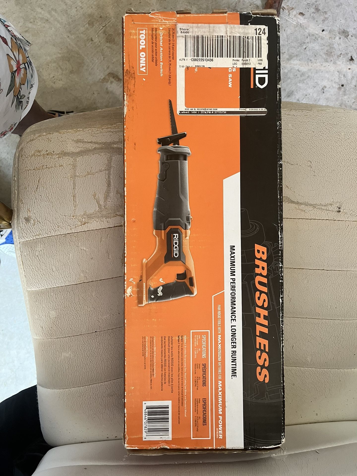 Rigid 18v Reciprocating Saw