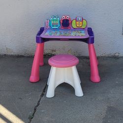 Activity Table and Stool  Clean, Used 