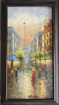 Eiffel Tower Oil Painting 